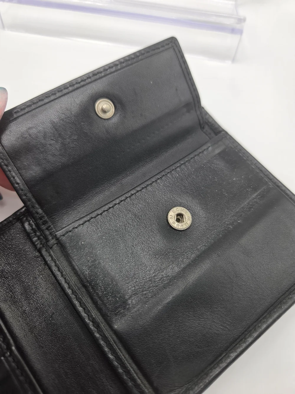 Authentic Gucci Black GG Monogram Canvas Bi-fold Wallet W Box